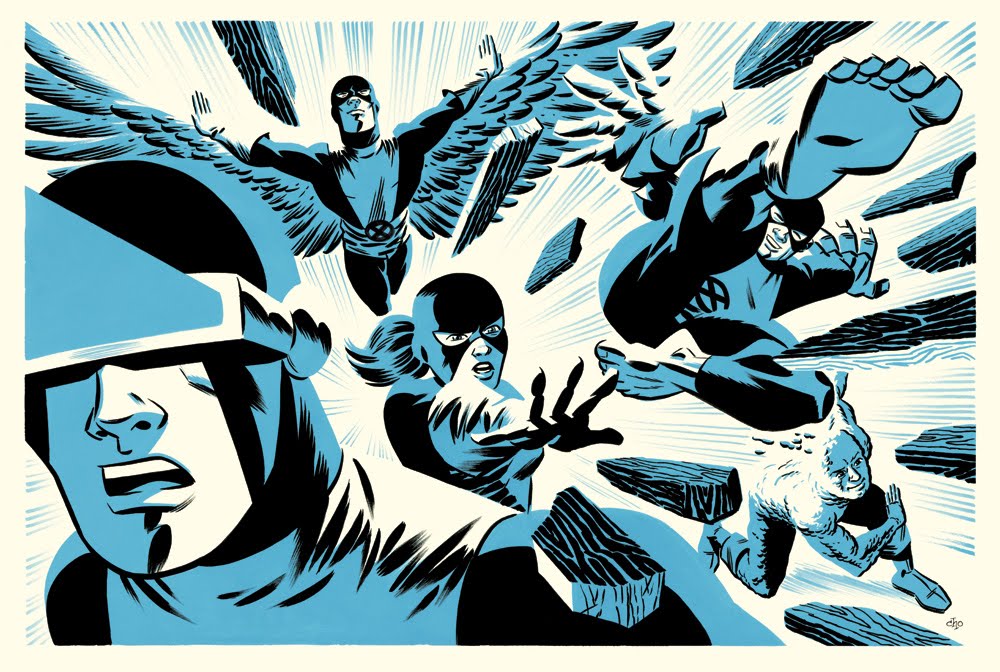 1000x672 Michael Cho's Sketchbook The Uncanny X Men - X Men Painting
