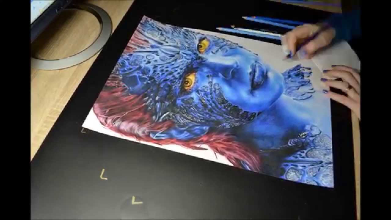 1280x720 Speed Painting Mystique X Men - X Men Painting
