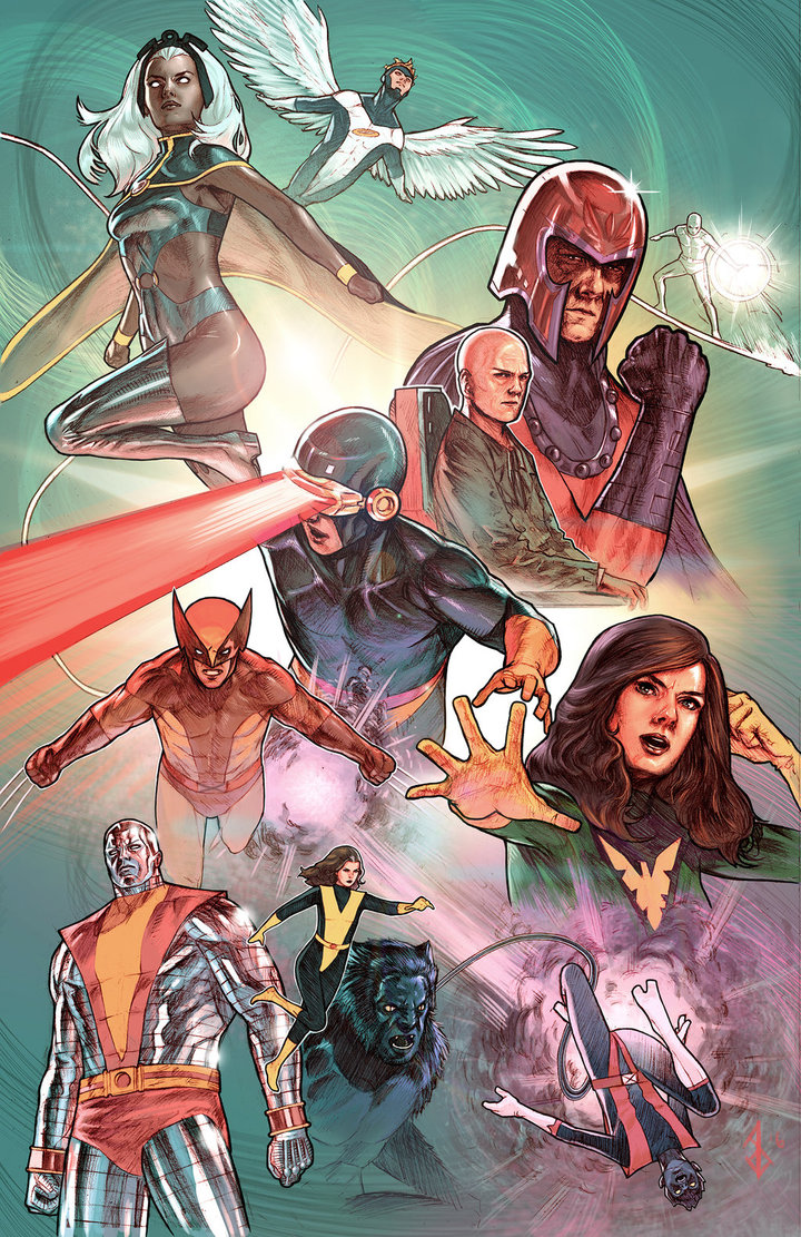 720x1111 X Men Poster Painted By Benttibisson - X Men Painting