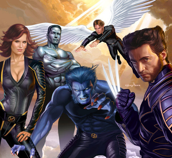604x555 X Men 2 X Men Art - X Men Painting
