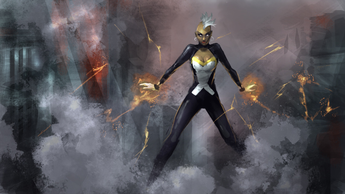 700x394 Digital Painting Tutorial Storm X Men Part 1 Of 3 - X Men Painting