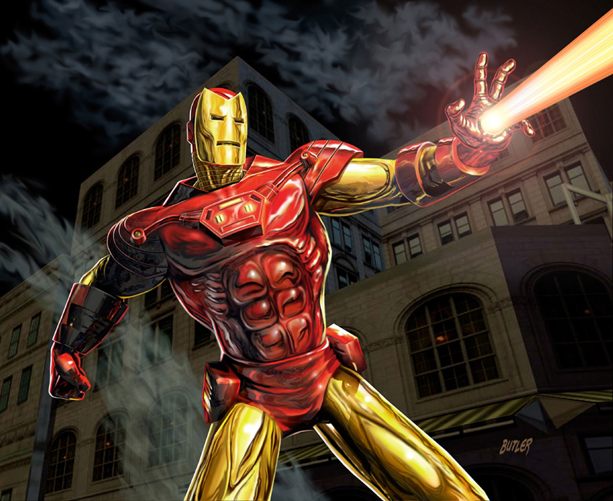 1200x981 Iron Man X Men Legends Ii Digital Painting 2005 - X Men Painting