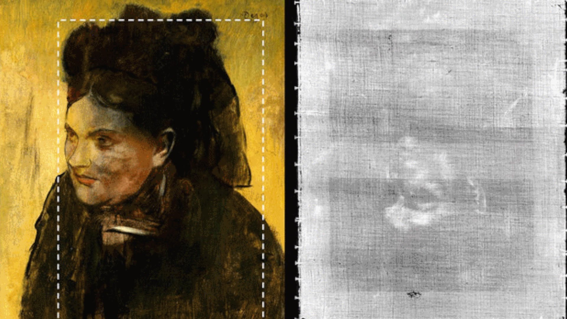 1920x1080 X Ray Reveals Secret Portrait Within A Degas Painting - X Ray Painting