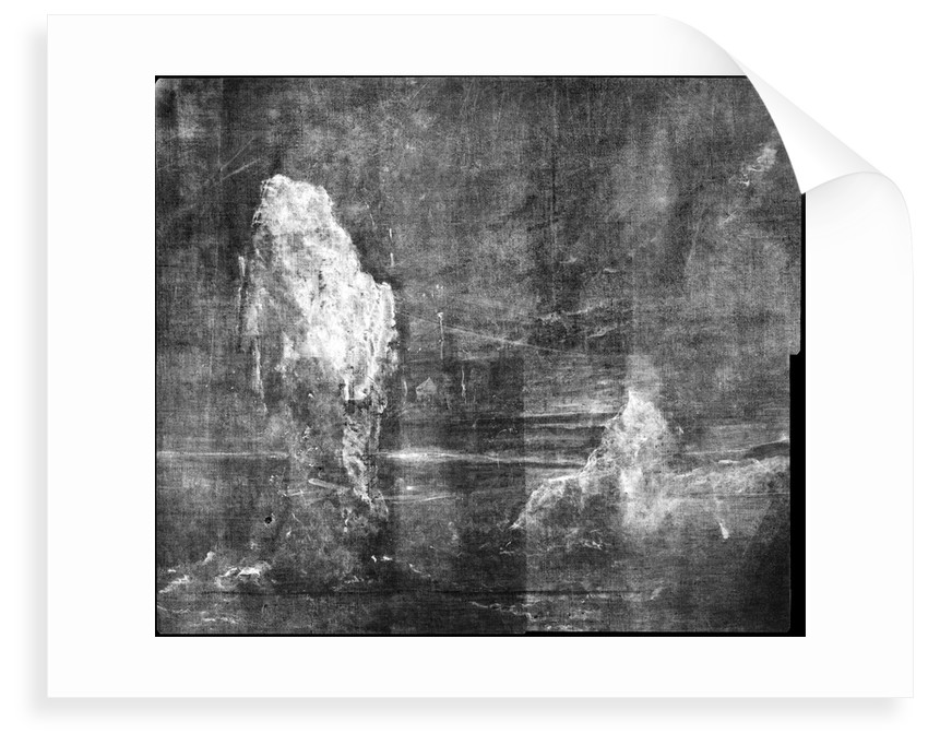 850x682 X Ray Detail Showing Under Painting Of Icebergs In Bhc2370 - X Ray Painting