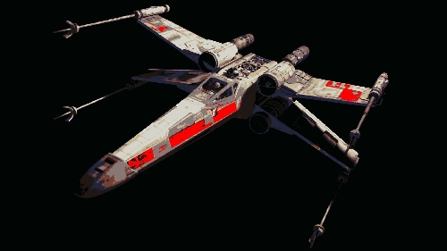 500x281 Star Wars X Wing Fighter Pop Art Paint By Number Kit - X Wing Painting