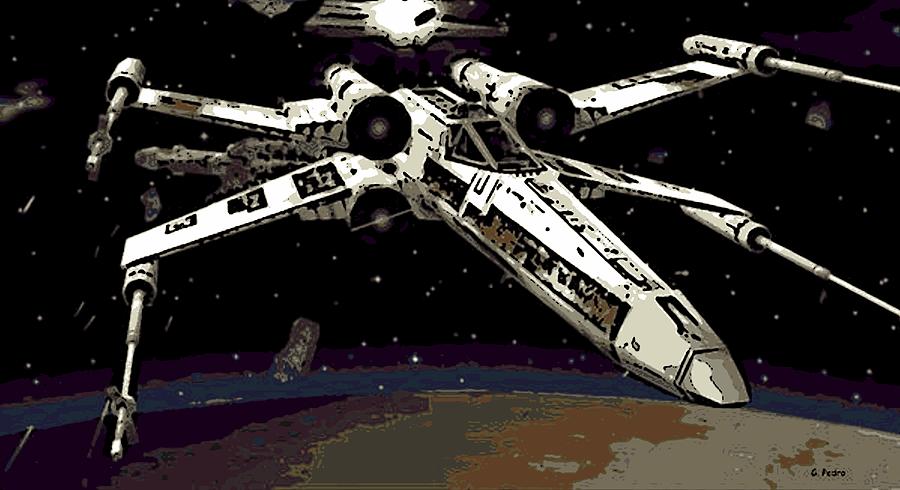 900x490 X Wing Painting By George Pedro - X Wing Painting