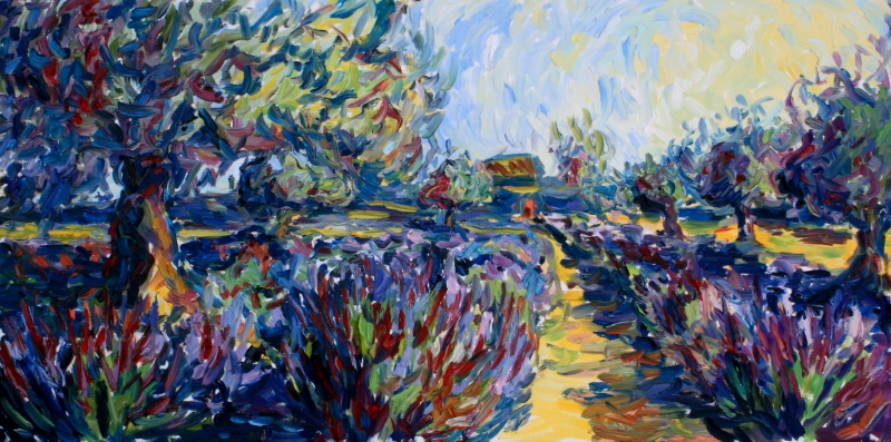 800x397 Visions Of Lavender In Provence By Alison Stevenson Xanadu - Xanadu Painting