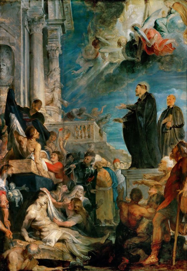 650x943 Miracle Of Saint Francis Xavier Painting Peter Paul Rubens Oil - Xavier Painting