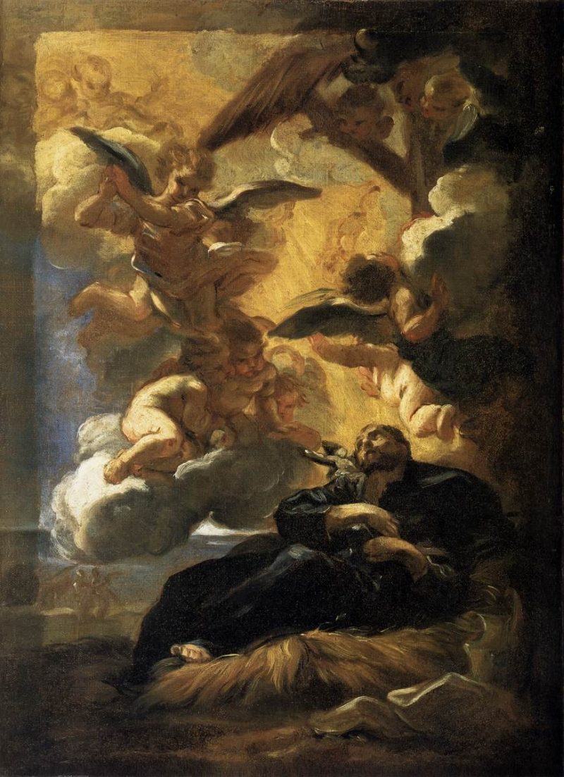 800x1103 The Vision Of St. Francis Xavier Painting Giovanni Battista - Xavier Painting