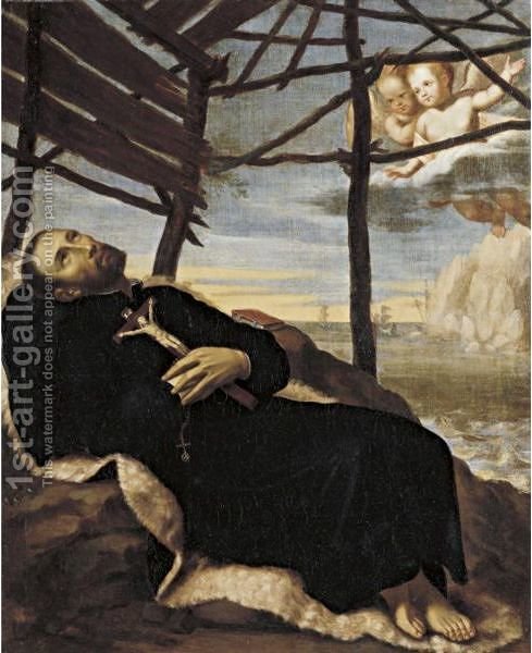 489x600 Death Of Saint Francis Xavier Spanish School Reproduction 1st - Xavier Painting