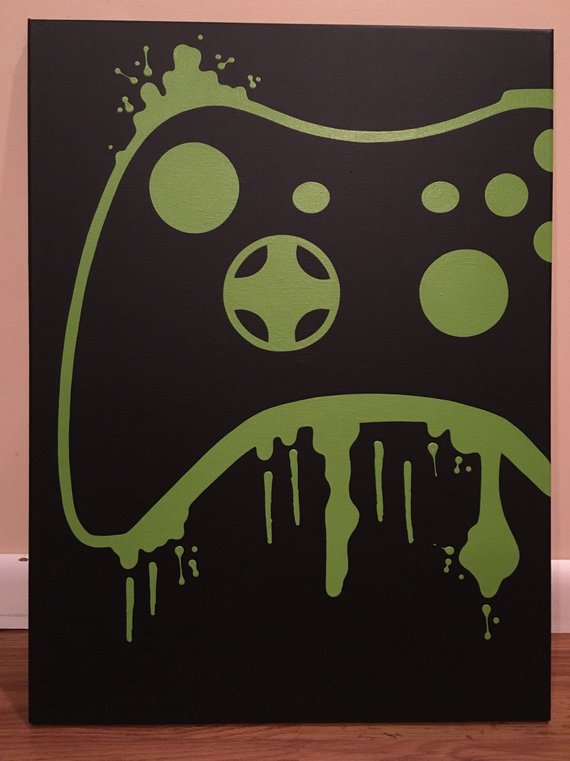 570x761 Xbox Controller Painting - Xbox Controller Painting