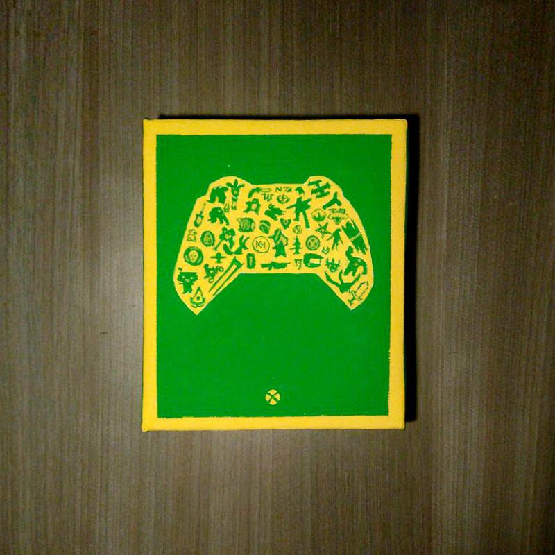 800x800 Xbox Mini Gamer Painting Yetitech Gear - Xbox Painting
