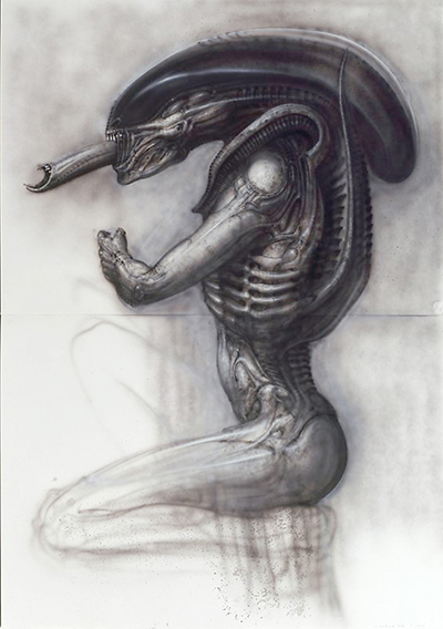 400x568 Xenomorph Adult Biological Weaponry - Xenomorph Painting
