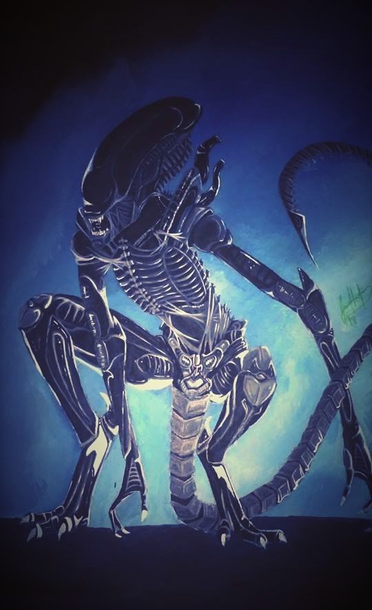 540x885 Xenomorph Painting By Cruor1350 - Xenomorph Painting