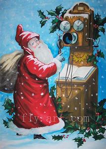 214x300 Christmas Oil Painting Festival Decor Decorative Canvas Art - Xmas Painting