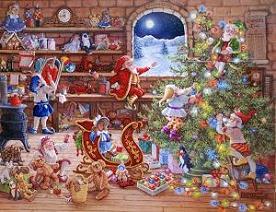 276x212 Festival Oil Art Christmas Decorative Paintings Model Arts Xmas - Xmas Painting