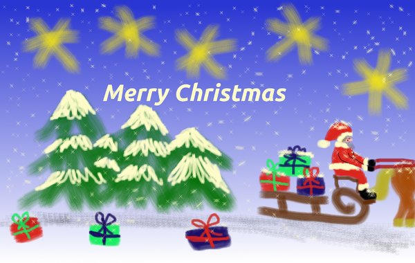 600x380 Free Stock Photos - Xmas Painting