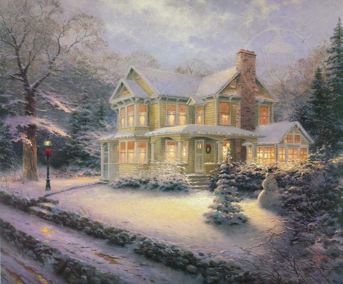 1200x992 Victorian Christmas Iii Limited Edition Art The Thomas Kinkade - Xmas Painting
