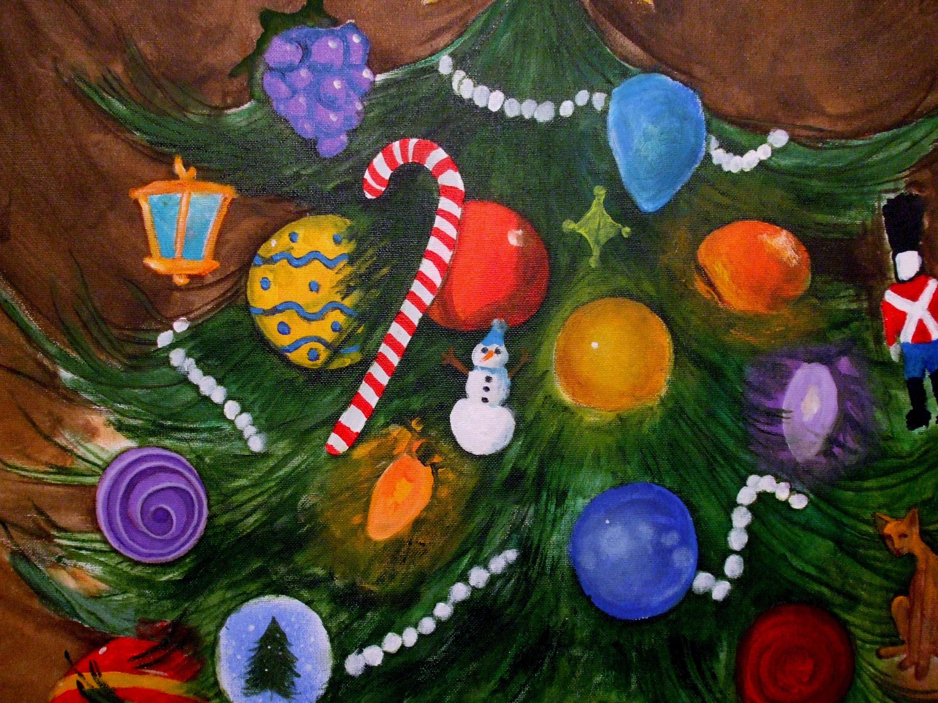 3294x2470 Exploits The Christmas Tree Painting The Remodern Review - Xmas Tree Painting