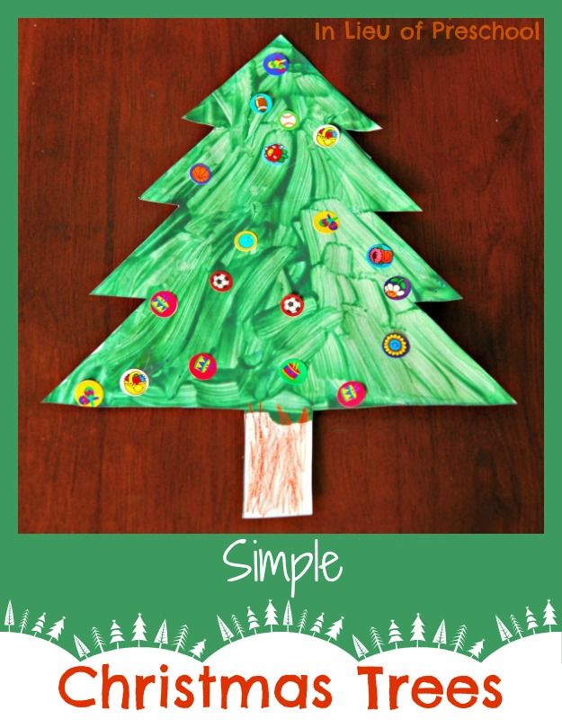 625x800 Simple Sticker Christmas Trees - Xmas Tree Painting