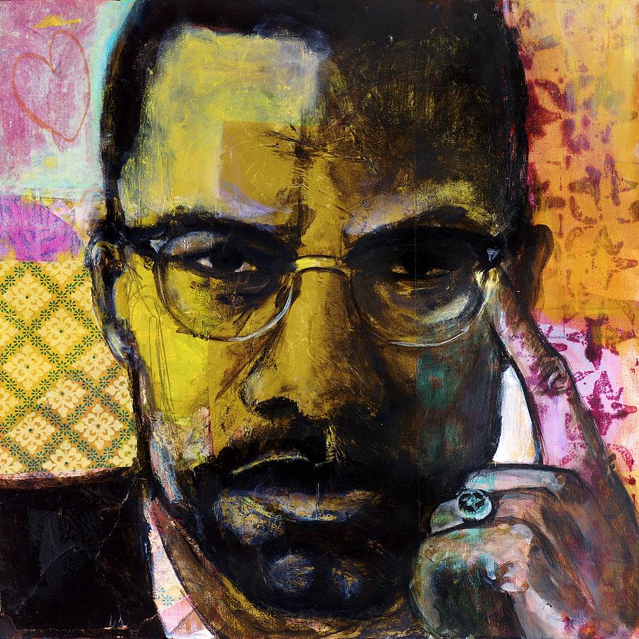 900x900 Malcolm X Painting By Melinda Jones - Xpainting