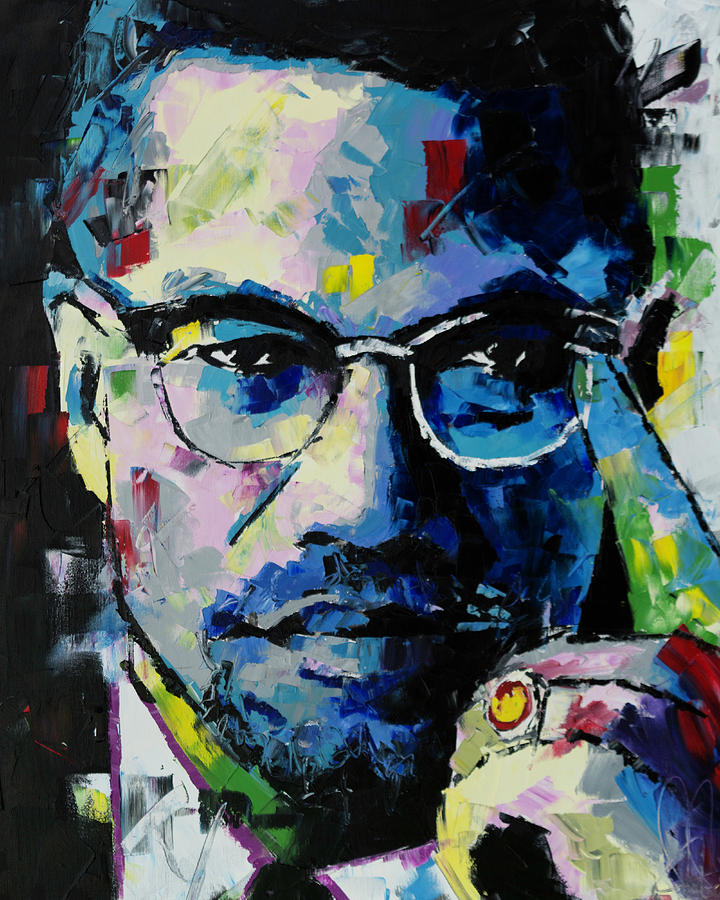 720x900 Malcolm X Painting By Richard Day - Xpainting