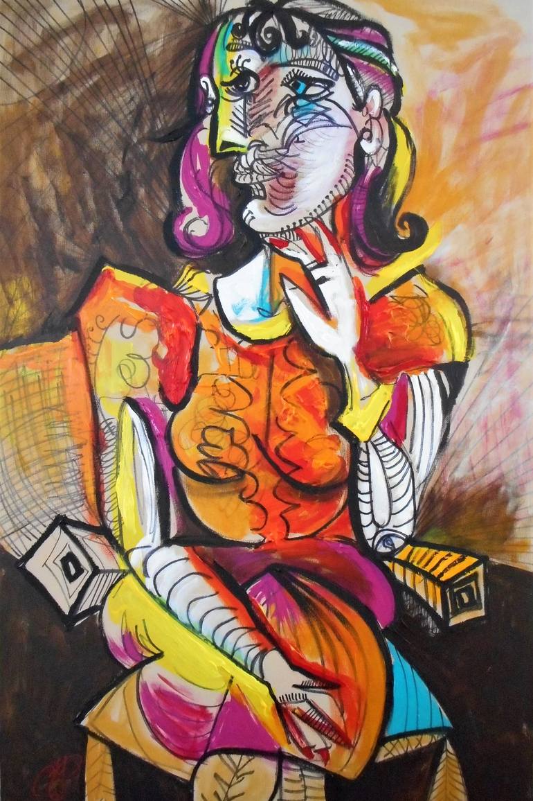 770x1156 Saatchi Art Lad170604 (After Picasso) Painting By Haelyn Y - Y Painting