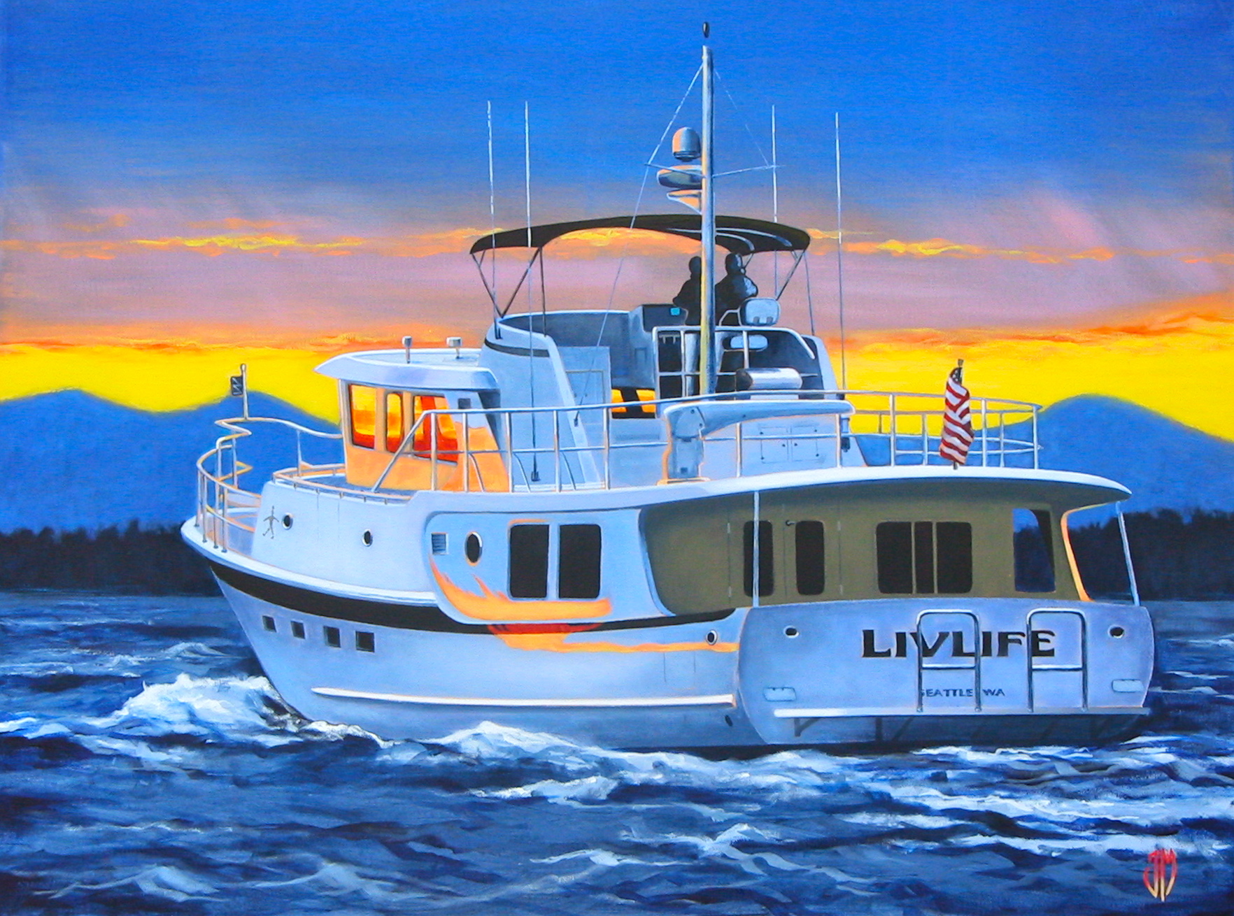 Yacht Painting at Explore collection of Yacht Painting