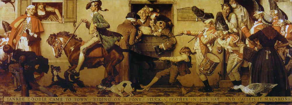1000x359 Vince Dorse Art Blog Yankee Doodle Went To Town, And That Town - Yankee Doodle Painting