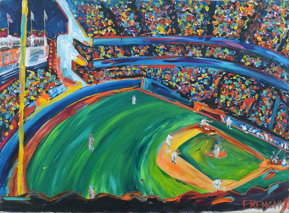950x700 Old Yankees Stadium (Yanks Vs Sox) Frenchylive Online Store - Yankee Stadium Painting
