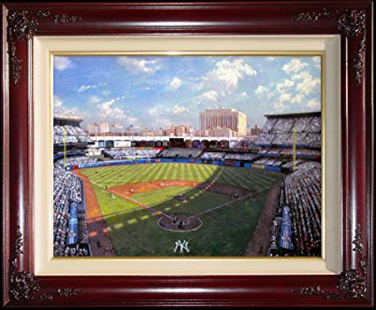 425x350 Yankee Stadium Thomas Kinkade 18 X 24 Double Signed - Yankee Stadium Painting