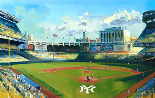 500x316 Central Galleries Long Island Art Gallery Long Island Fine Art - Yankee Stadium Painting