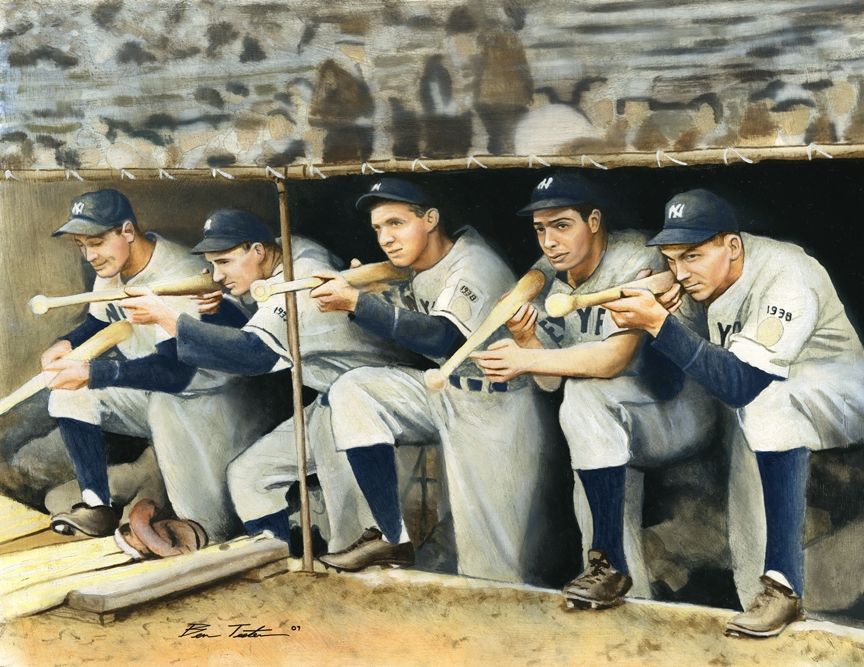 864x667 Lot Detail - Yankees Painting