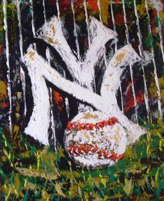 236x289 New York Yankees Painting I Made For My Dad's Bday Art Stuffs - Yankees Painting