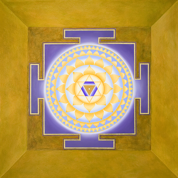 600x600 Shri Saraswati Yantra Painting By Piitaa - Yantra Painting