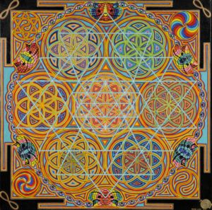 300x297 Sri Yantra By Jamie Lee Geometry Sri Yantra, Jamie - Yantra Painting