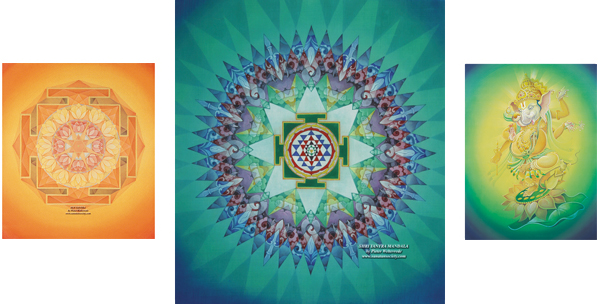 598x304 Yantra Painting Sacred Geometry - Yantra Painting