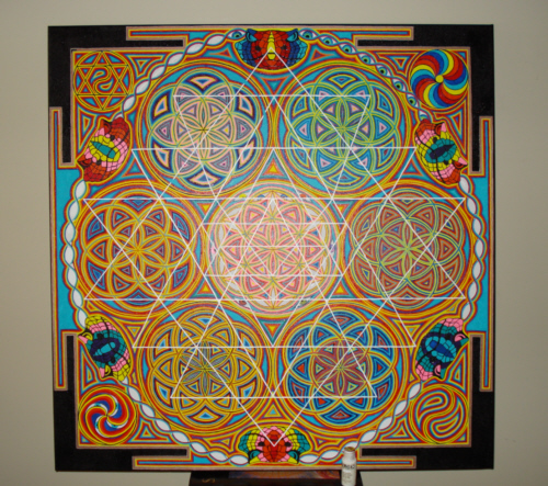 500x443 Sri Yantra Painting - Yantra Painting
