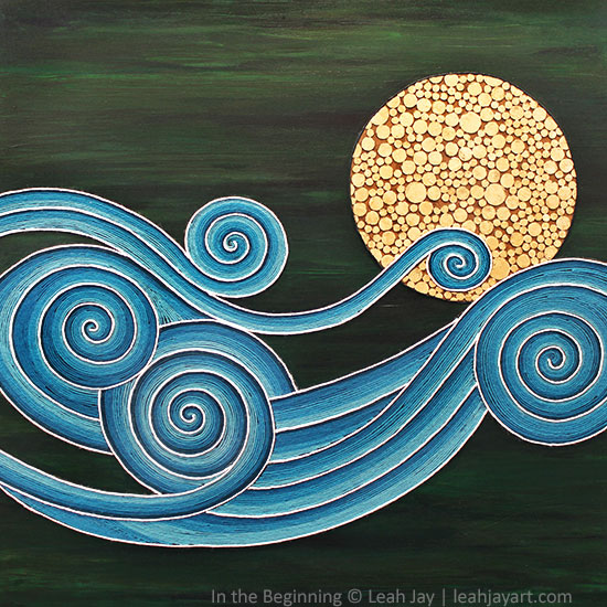 550x550 Yarn Painting In The Beginning - Yarn Painting