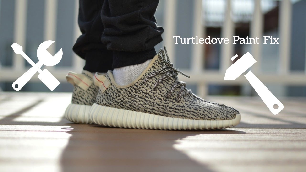 1280x720 How To Fix Yeezy Boost 350 Turtle Dove Paint - Yeezy Painting