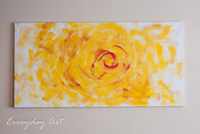 400x267 Everyday Art Yellow Flower Abstract Painting - Yellow Abstract Painting