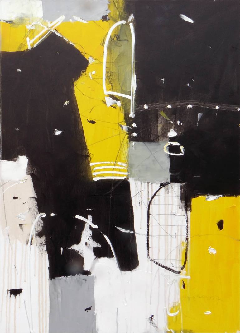 770x1071 Saatchi Art Yellow Abstract - Yellow Abstract Painting