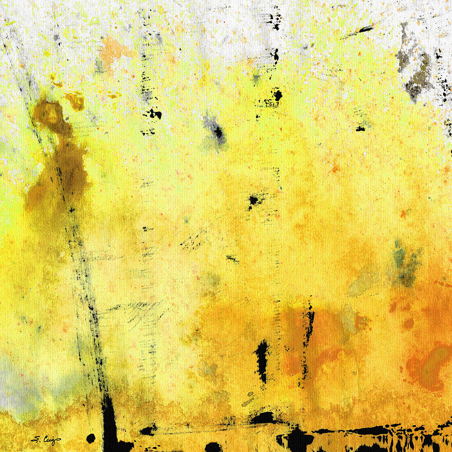 900x900 Yellow Abstract Art - Yellow Abstract Painting