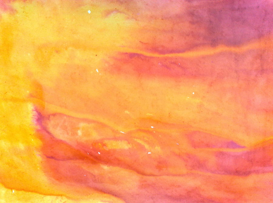 900x671 Yellow Blue Abstract Painting By Tis Art - Yellow Abstract Painting