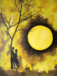 Yellow And Black Painting