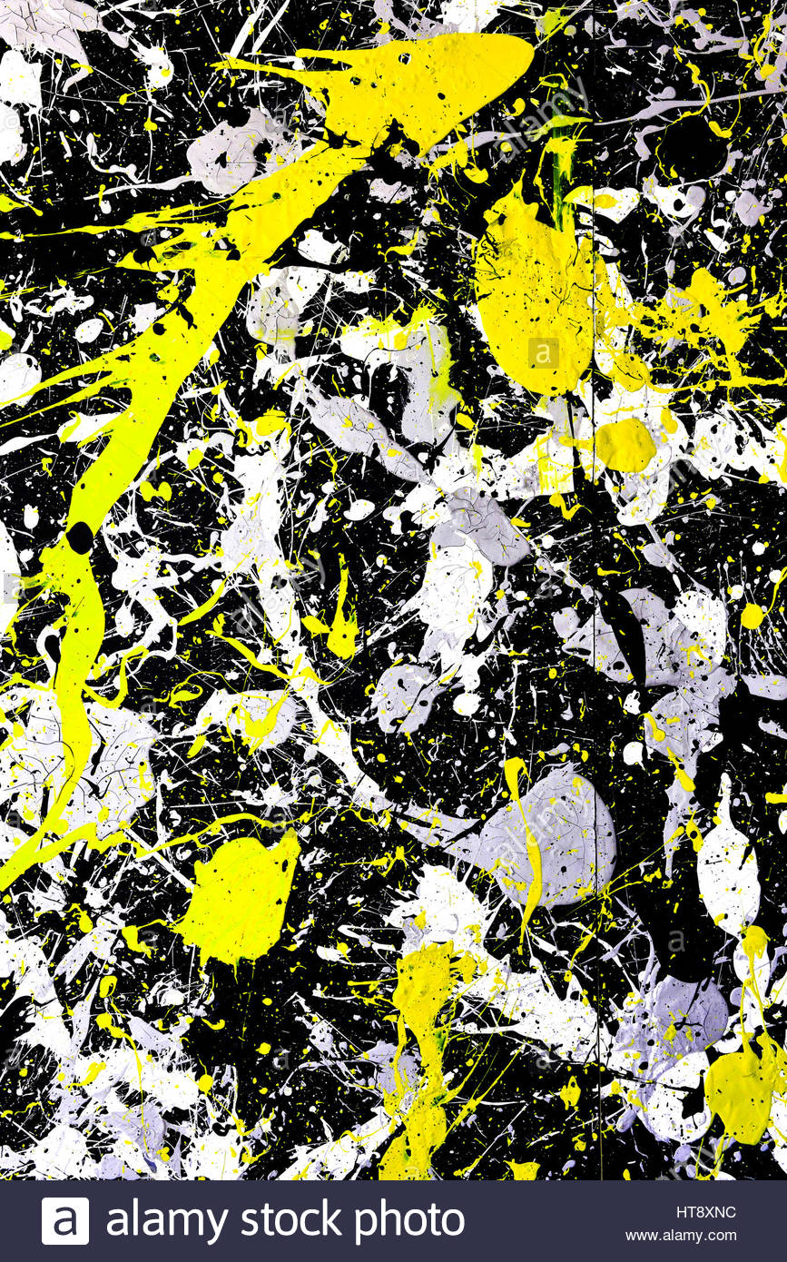 Yellow And Black Painting at PaintingValley.com | Explore collection of ...
