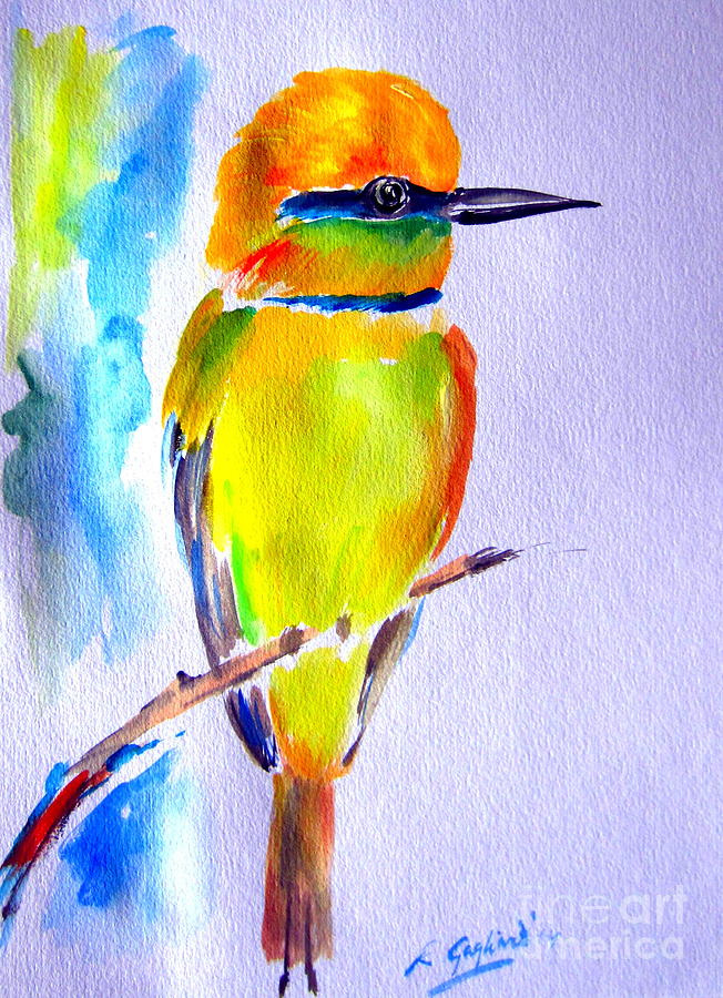 652x900 Little Yellow Bird Painting Hd Pictures - Yellow Bird Painting