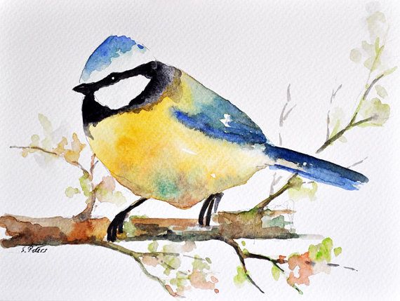 Yellow Bird Painting at PaintingValley.com | Explore collection of ...