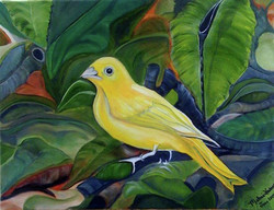 250x192 Yellow Bird Paintings - Yellow Bird Painting
