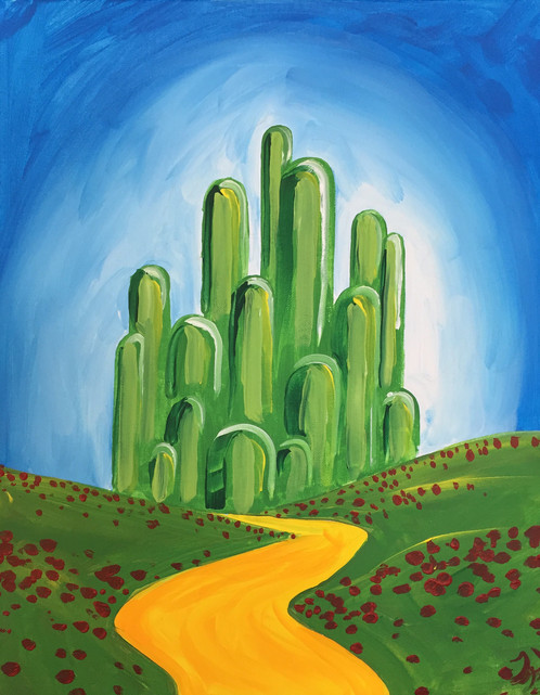 498x641 Yellow Brick Road Paint - Yellow Brick Road Painting